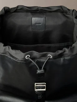 Clearance Calvin Klein Black Cargo Top Flap Backpack