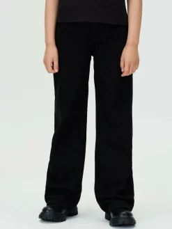 Calvin Klein Black High Rise Wide Leg Jeans^ Jeans