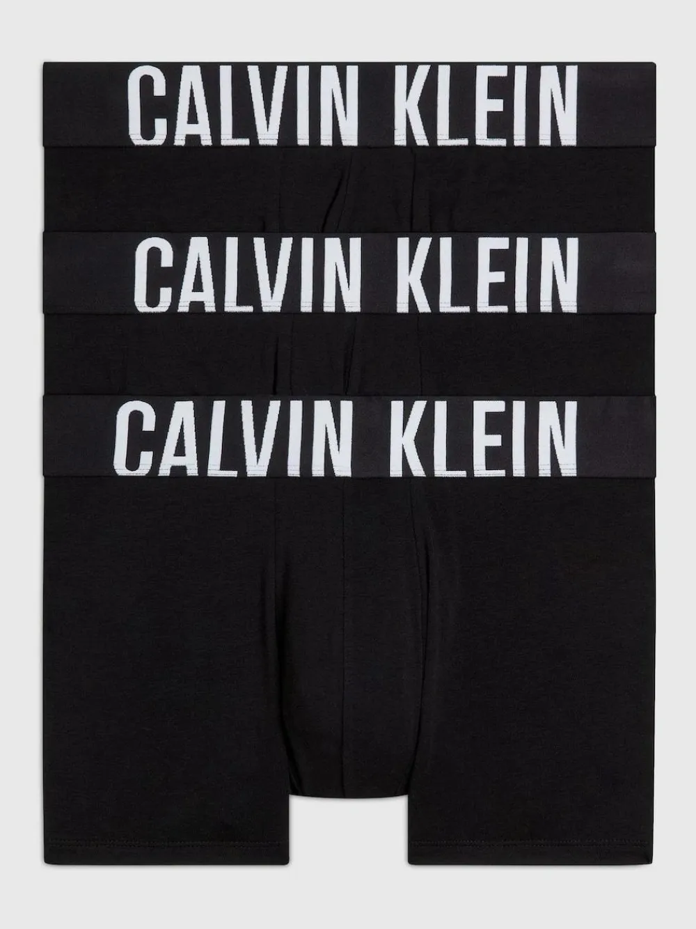 Sale Calvin Klein Black Intense Power Stretch Boxer Trunks 3 Pack
