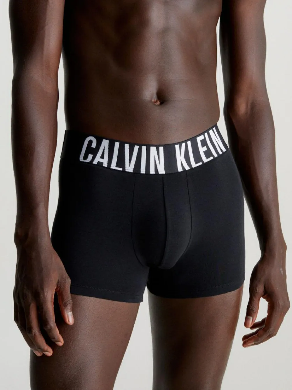 Sale Calvin Klein Black Intense Power Stretch Boxer Trunks 3 Pack