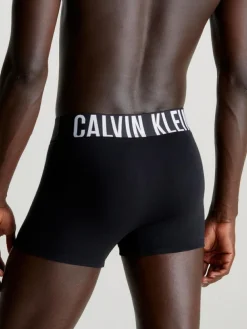 Sale Calvin Klein Black Intense Power Stretch Boxer Trunks 3 Pack
