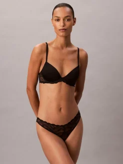 Clearance Calvin Klein Black Lift Demi Bra Sensual Stretch Lace