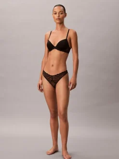 Clearance Calvin Klein Black Lift Demi Bra Sensual Stretch Lace