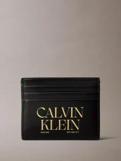 Discount Calvin Klein Black Logo Graphic Card Case