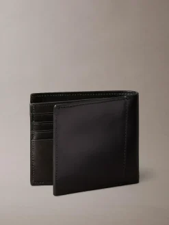 Online Calvin Klein Black Logo Graphic Billfold Coin Wallet