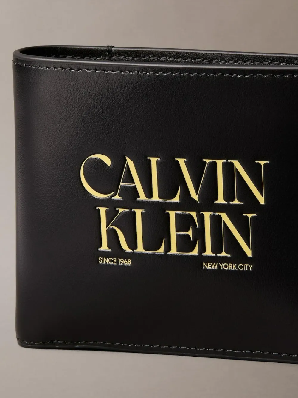 Online Calvin Klein Black Logo Graphic Billfold Coin Wallet