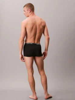 Calvin Klein Black Low Rise Microfibre Stretch Trunks 3 Pack^ Underwear|Underwear