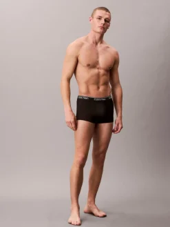 Calvin Klein Black Low Rise Microfibre Stretch Trunks 3 Pack^ Underwear|Underwear