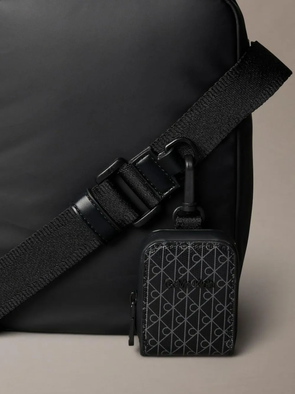 Calvin Klein Black Puffer Utility Reporter Bag^ Bags