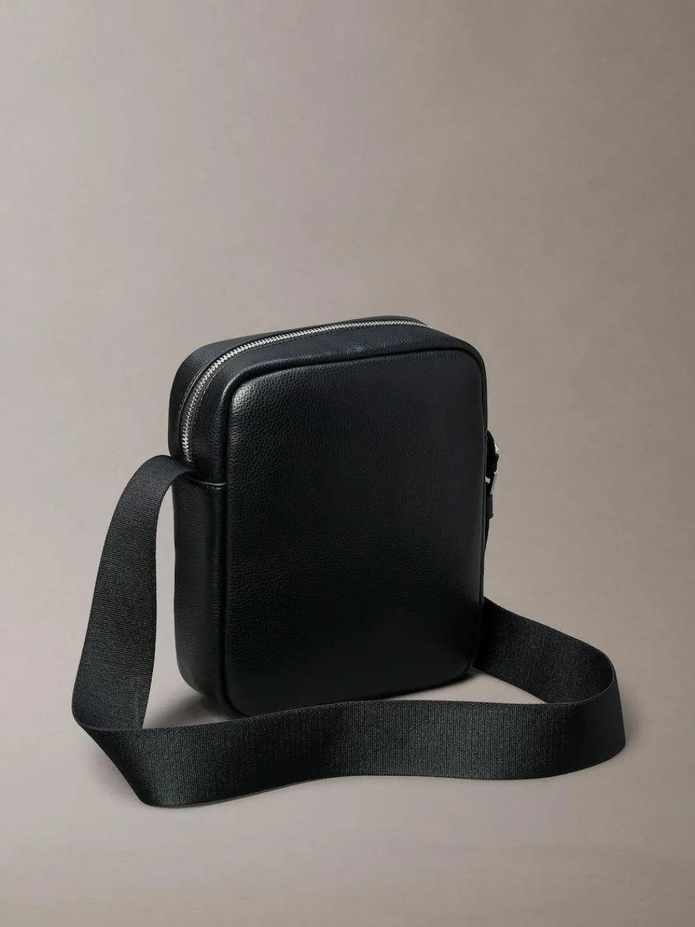 Sale Calvin Klein Black Raised Reporter Bag