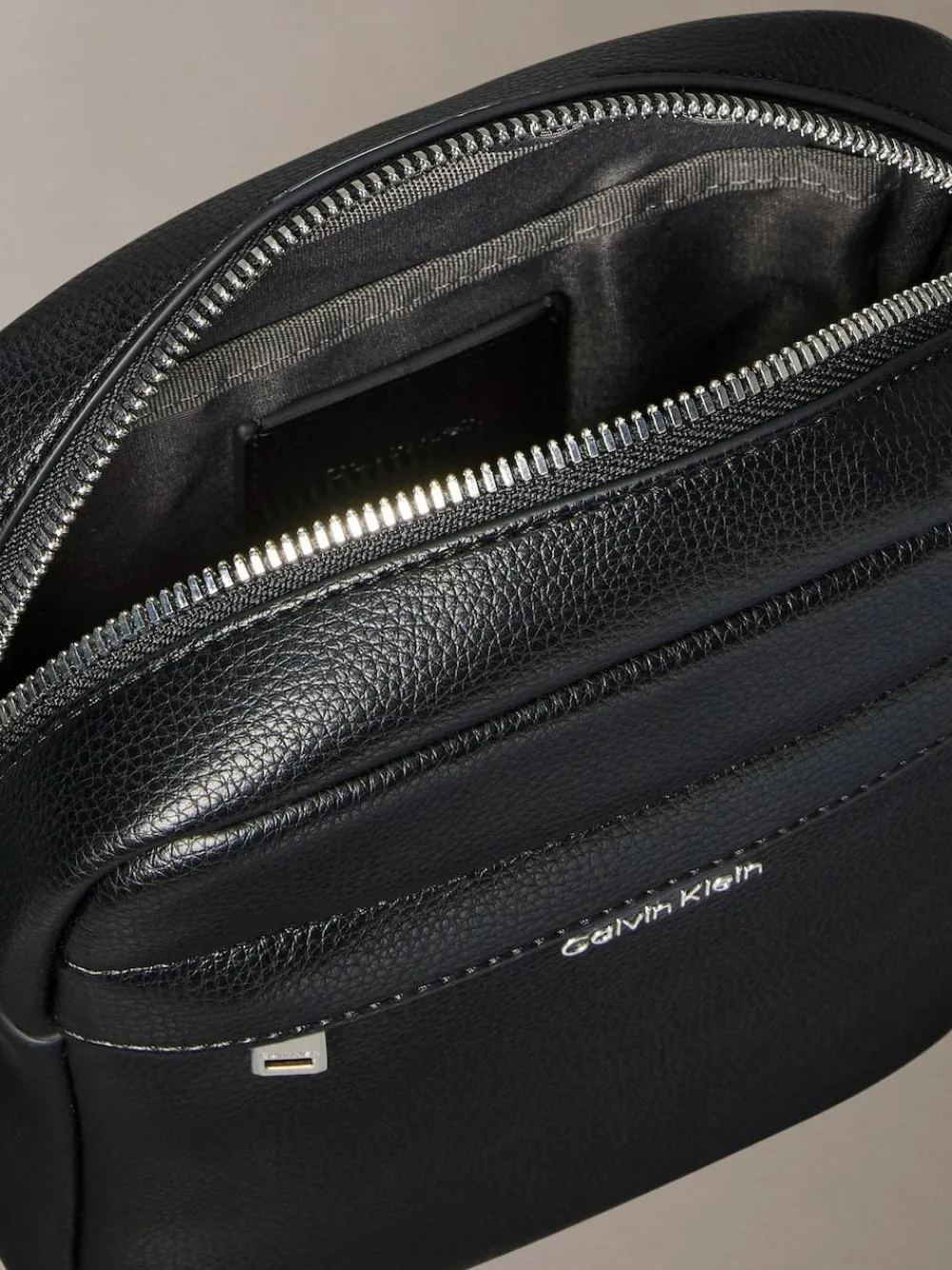 Sale Calvin Klein Black Raised Reporter Bag