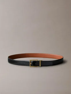 Calvin Klein Black Smooth Square Buckle Belt^ Belts & Braces