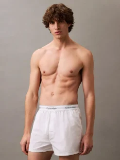 Calvin Klein Black/White/Grey 3 Pack Slim Fit Boxers - Icon Cotton Stretch^ Underwear|Underwear