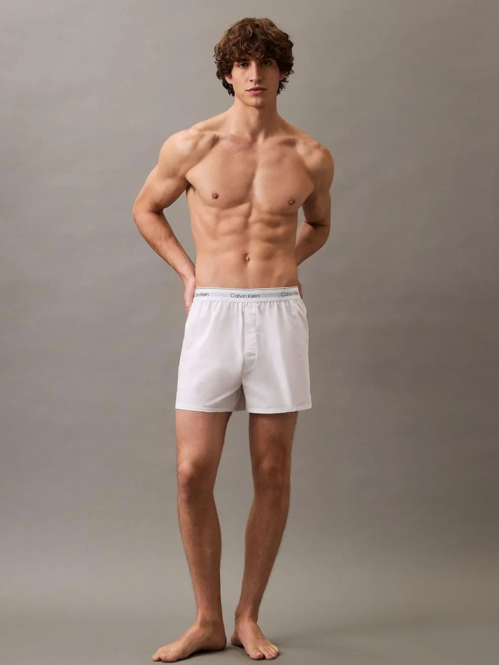 Calvin Klein Black/White/Grey 3 Pack Slim Fit Boxers - Icon Cotton Stretch^ Underwear|Underwear