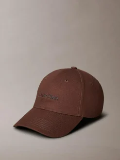 Calvin Klein Brown Logo Embroidery Baseball Cap