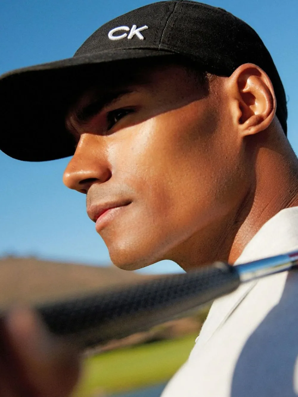 Clearance Calvin Klein Golf 100% Cotton Twill Caps Black