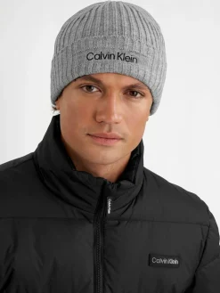 Hot Calvin Klein Golf Boyland Knitted Beanie Grey