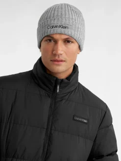 Hot Calvin Klein Golf Boyland Knitted Beanie Grey