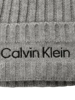 Hot Calvin Klein Golf Boyland Knitted Beanie Grey