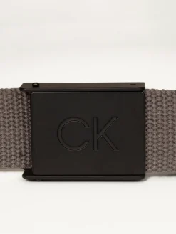 Discount Calvin Klein Golf Monogram Buckle Belt Grey