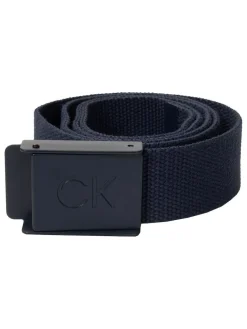 Clearance Calvin Klein Golf Monogram Buckle Belt Blue