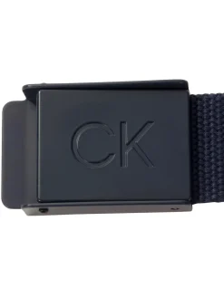 Clearance Calvin Klein Golf Monogram Buckle Belt Blue