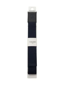Clearance Calvin Klein Golf Monogram Buckle Belt Blue