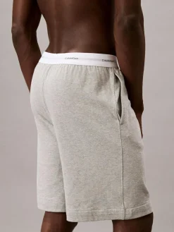 Outlet Calvin Klein Grey Lounge Icon Cotton Terry Sleep Shorts