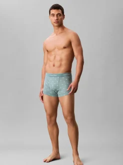 Online Calvin Klein Cotton Jersey Boxer Trunks 3 Pack Navy/Blue All Over Print/Grey