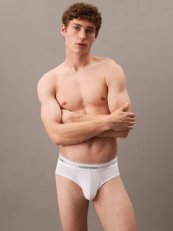 Online Calvin Klein 3 Pack Briefs - Icon Cotton Stretch White