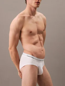 Online Calvin Klein 3 Pack Briefs - Icon Cotton Stretch White