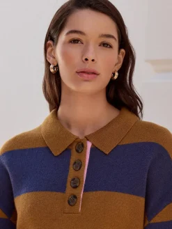 Next 100% Wool N.Premium Polo Jumper^Women Nightwear|Knitwear