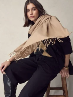 Next Premium Made in Italy Twill Midweight Shawl Scarf^Women Hats, Gloves & Scarves|Hats, Gloves & Scarves