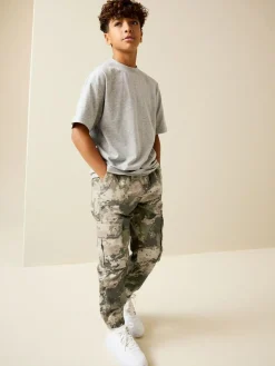 Next Camo Loose Fit Cargo Trousers (3-16yrs)^BOY Joggers|Pants & Chinos