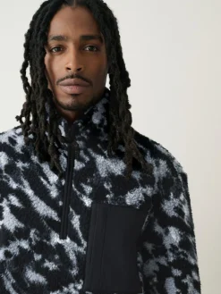 Outlet Next Zip Neck Printed Fleece Camouflage