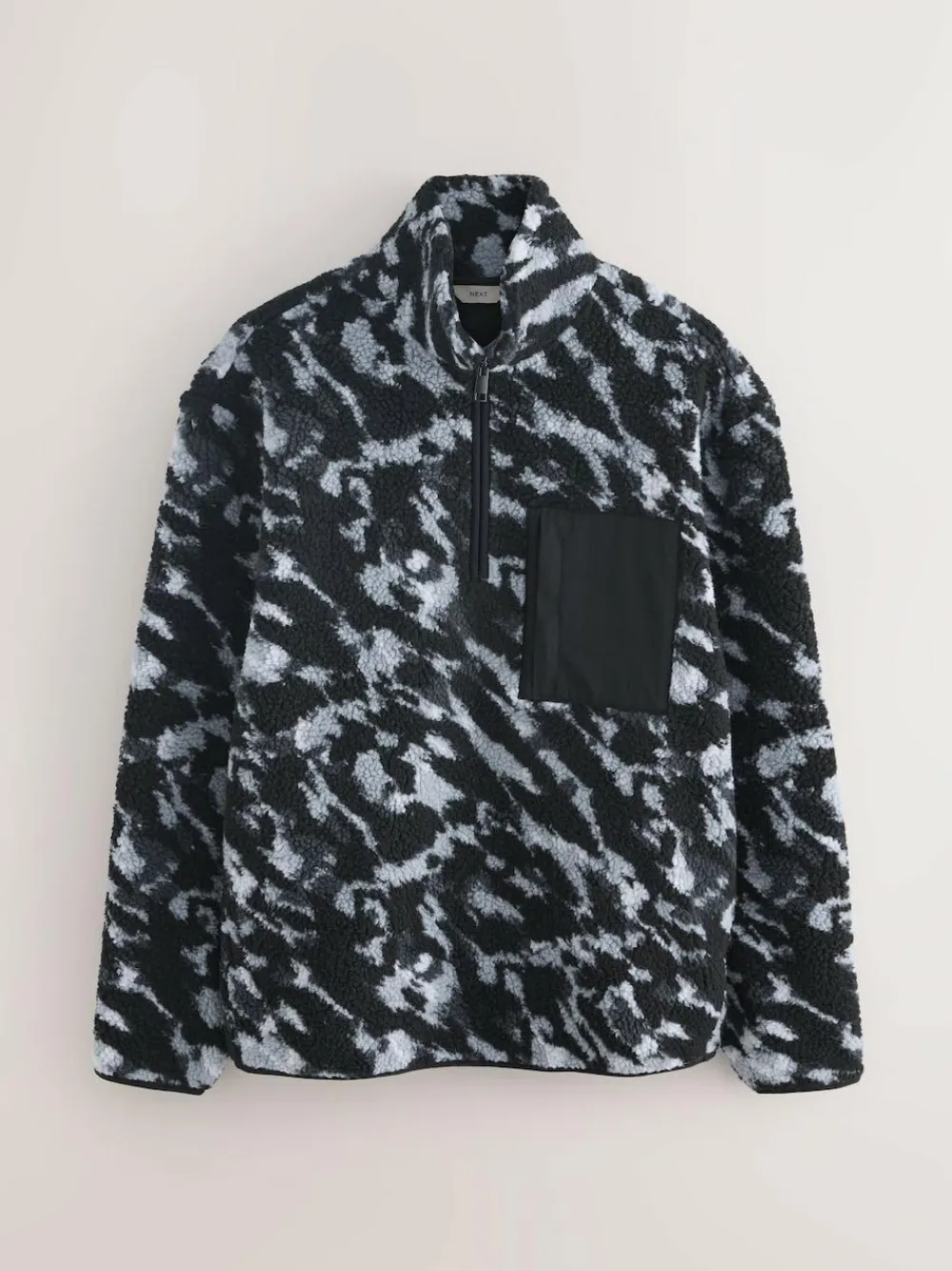 Outlet Next Zip Neck Printed Fleece Camouflage