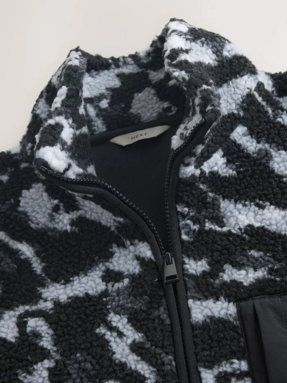 Outlet Next Zip Neck Printed Fleece Camouflage