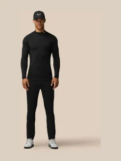 Clearance Castore Black Club Thermal Mock Neck Golf Base Layer