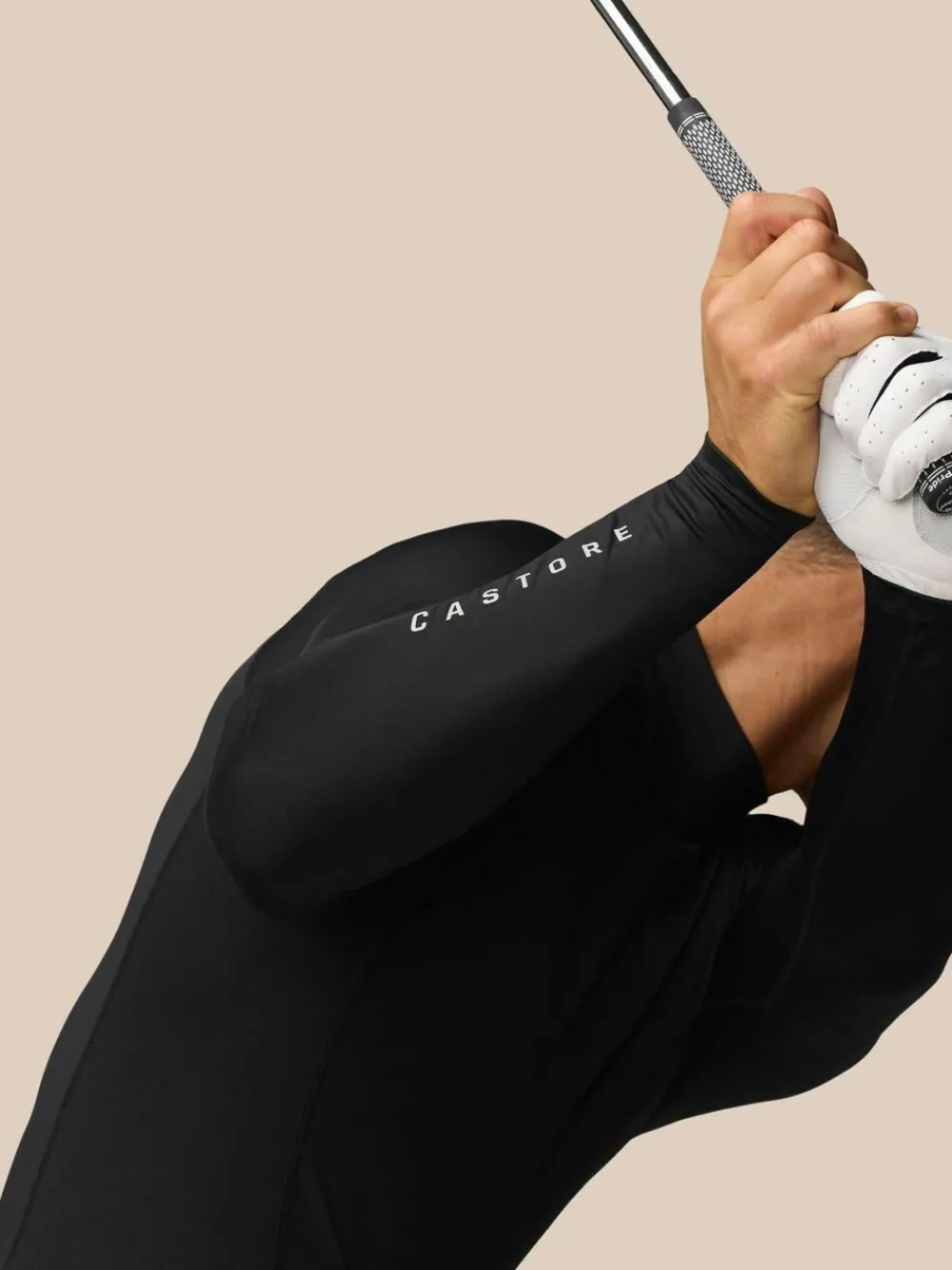 Clearance Castore Black Club Thermal Mock Neck Golf Base Layer