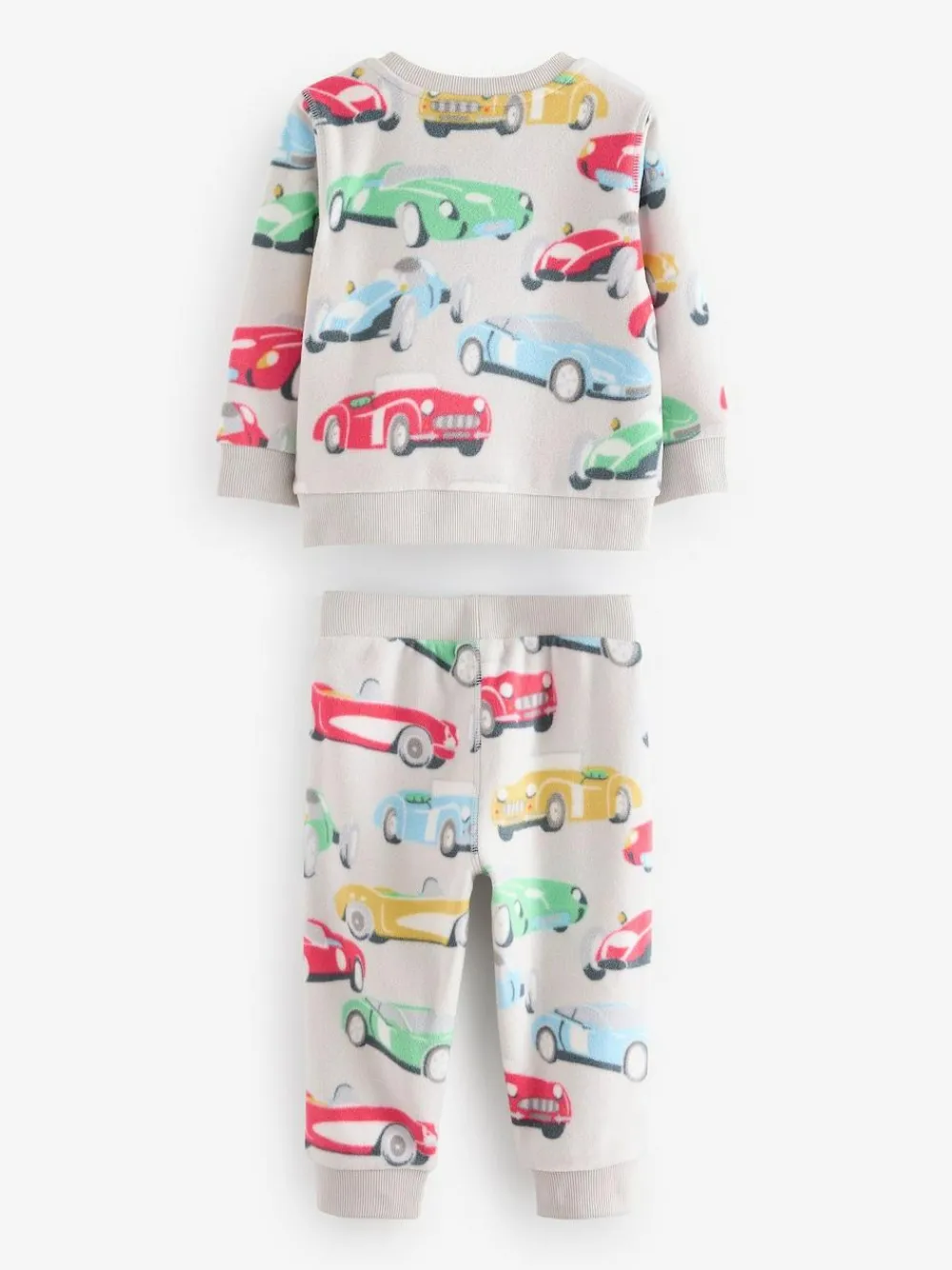Next Cath Kidson Red/Ecru White Cars Single Cosy Fleece Pyjamas^BOY Nightwear