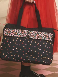 Outlet Cath Kidston Black Folding Star Ditsy Padded Tech Case Bag