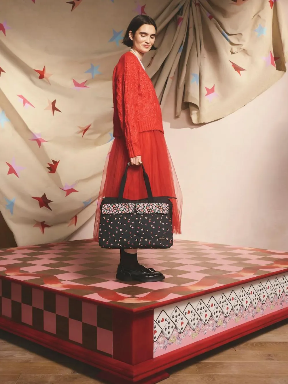 Outlet Cath Kidston Black Folding Star Ditsy Padded Tech Case Bag