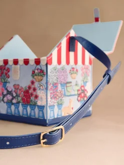 Online Cath Kidston Blue Flower Market Cross-Body Bag