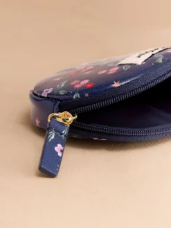 Discount Cath Kidston Navy Star Sprig Round Pocket Purse