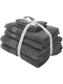 Catherine Lansfield 6 Piece Anti-Bacterial Towel Bales^ Towels & Bathmats