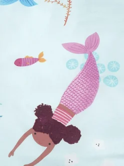 Online Catherine Lansfield Blue Mermaid Reversible Duvet Cover Set