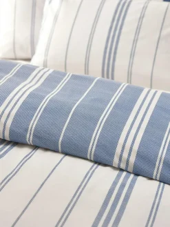 Catherine Lansfield Harbour Stripe Reversible Duvet Cover Set^ Branded Bedlinen