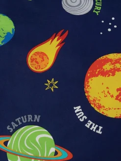 Clearance Catherine Lansfield Blue Lost In Space Reversible Duvet Cover Set