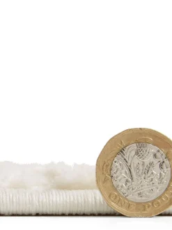 Online Catherine Lansfield Cream Retro Circles Washable Rug