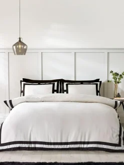 Sale Catherine Lansfield Cream So Soft Non-Iron Mono Panel Duvet Cover Set